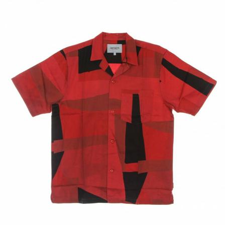 Carhartt Wip short-sleeved t-shirt man s/s geo shirt Rød, Herre Skjorter