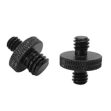 1/4 Han Til M8 Gevind Kamera Skrue Adapter Konverter Til Kamera Cage Rig/stativ/monopod/kuglehoved/lysstand/skulderrig (4 stk., Sort)
