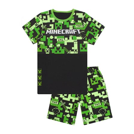 Minecraft Pojkar All-Over Tryck Kortärmad Pyjamas Set 11