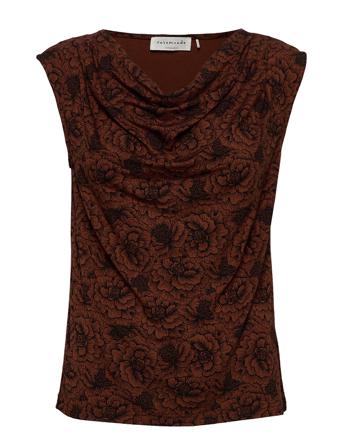 T-Shirt Top Ærmeløs Top Rød Rosemunde