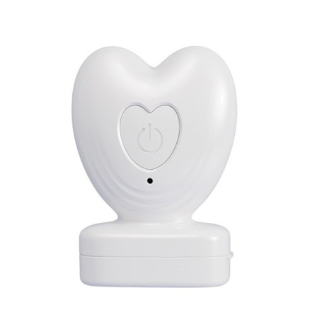 Elektrisk opvarmet øjenmassager med vibration og 40°C konstant varme, genopladeligt 240mAh batteri White