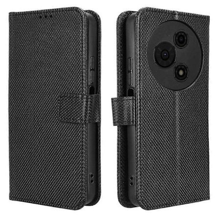 Kompatibel med TCL 605 4G 60 SE Läderplånboksfodral med rem Diamanttextur Telefonskal - Perfet