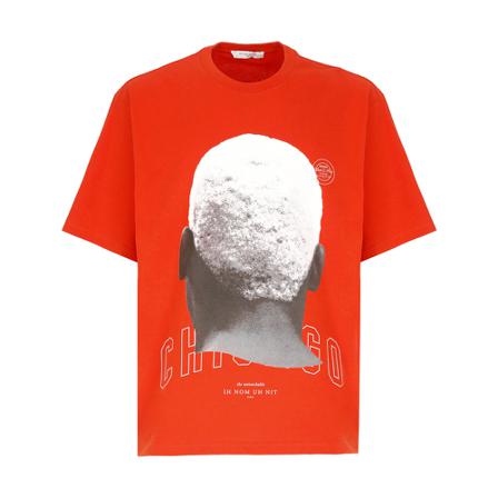IH NOM UH Nit, T-Shirts Oranje, Heren, Maat:L,Cotton,Bedrukt