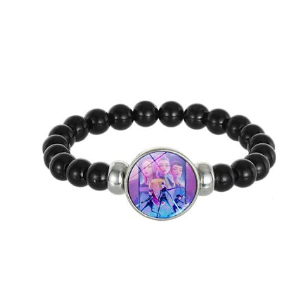 K-POP Demon Hunter Tjejgrupp Trio Demon Hunter Pärlarmband Armband 2 Delar Svart 3 Svart 4