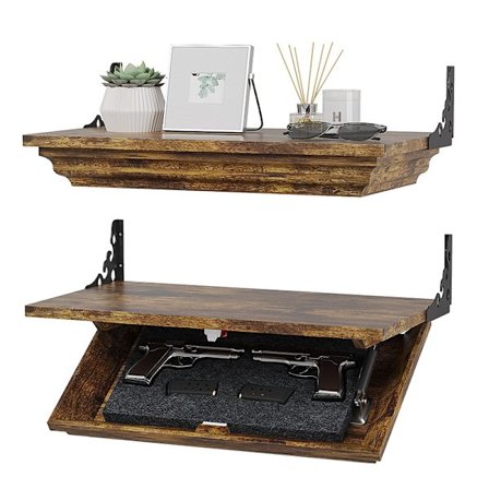 Kompakt Hylla Med Dolt Fack, Dold Flytande Hylla