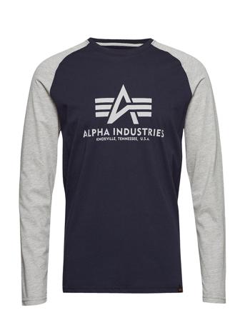 Basic Ls T-shirts Long-sleeved Grå Alpha Industries