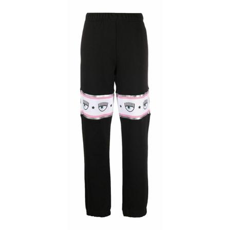 Chiara Ferragni Collection Byxor svart, Dam Mjukisbyxor, Dam, Storlek: M