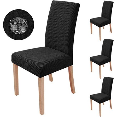 4 stk, Spisestoltrekk Stretch Moderne Stolbeskytter Vask