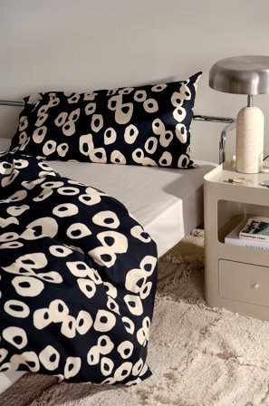 Jotex - Putetrekk 50x90 Cm Økologisk Svart/vit - OVO - Kjøp Putevar hos Jotex