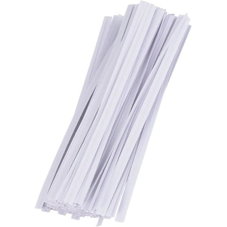 10 cm Papir Bindestrimler 1000 stk./pakke Jern Tråd Forseglingsstrimler til Emballering til Bagerbutikker