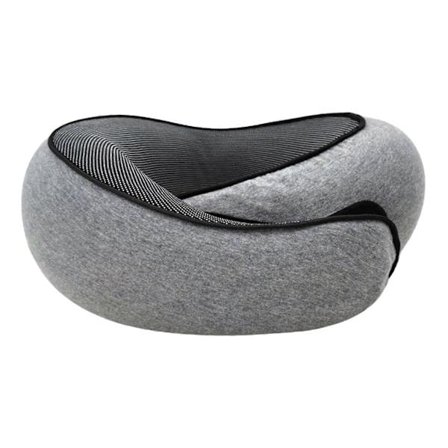 Memory Foam Nakkepude til Rejser 360 Graders Støtte U-Formet Flypude med Justerbar Velcro Nap Pude