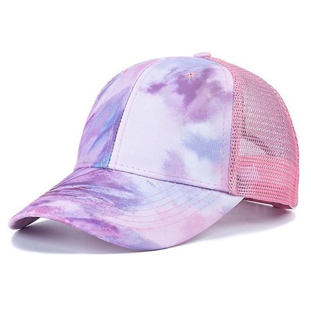 Fashion Women's Tie Dye Cap Multicolor Irregular Print Baseball Cap Women Outdoor Street Summer Hat-style 15