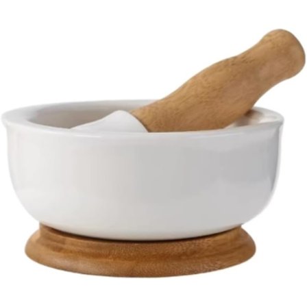 Kjøkkenmorter og støtersett, keramisk husholdningskvern, hvitløkskverning, pepperkverningsmorter og støtersett, kjøkkenutstyr