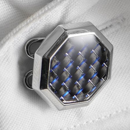 Cubrebotones de fibra de carbono para hombres - Cubrebotones