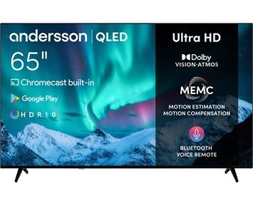 Andersson 65tum 4K QLED-TV med inbyggd Chromecast - QLED6550UHD
