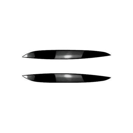 Kompatibel med Golf4 Mk4 Iv 1997-2005 Glans Sort Forlygte Dæksel Garniture Strip Øjenbryn Dæksel