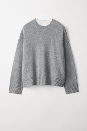 Soft Goat - Loose Fit Crewneck - Women cashmere sweater - XS - Grey