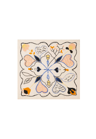 Rodebjer Love Letter Scarf Halsdukar & scarves Dam Vit ONESIZE