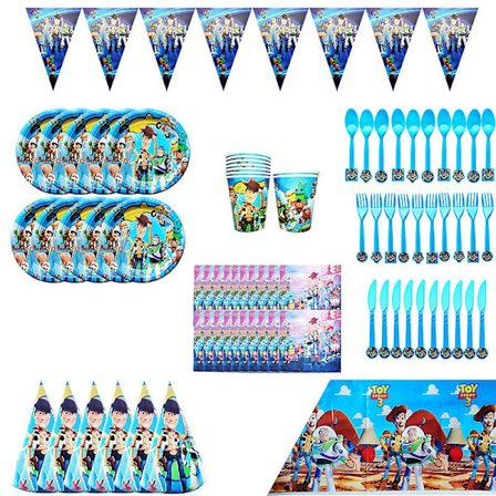 Toystory Party Toy Story Party Bestickset Barnkalas Festlig Stämning Arrangemangstillbehör
