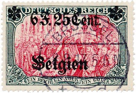 Tysk besættelse 1916/1918 - MICHEL 25I - Stemplet