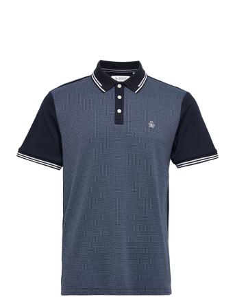 Premium Knt Polo Jac Polos Short-sleeved Multi/mønstret Original Penguin