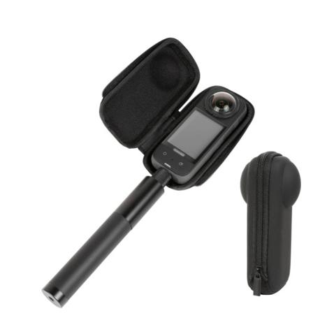 Bär fodral för Insta360 ONE X3,Mini PU Hård Shell Låda Protective Rese hus