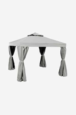 Hillerstorp - Paviljonki Luxor, 300 x 300 cm - Harmaa - Paviljongit & juhlateltat - - Homeroom
