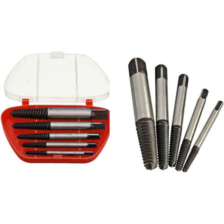 Set med 5 skruvutdragare, 3-19 mm