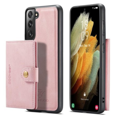 TG Samsung Galaxy S22 - Magneettinen Kotelo Korttitaskulla, Rose Gold