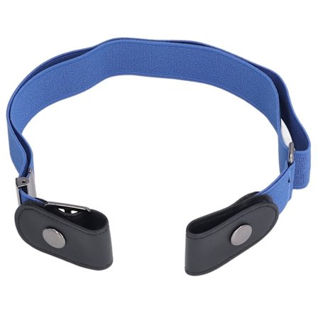 Spændefrit strækbart justerbart usynligt bælte til kvinder, blå