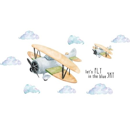 Avtagbar Tecknad Plan Vägg Klistermärken för Barn rum Barnkammare Vägg Dekor Vinyl Vägg Dekaler Klistermärke