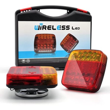 2-pak trådløse WiFi LED-baglygter til trailer, til bil, lastbil, traktor