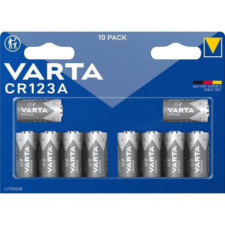 VARTA Photo Lithium CR123A 10-pk