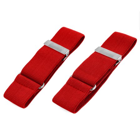 Wide Red Sleeve Garters for Men