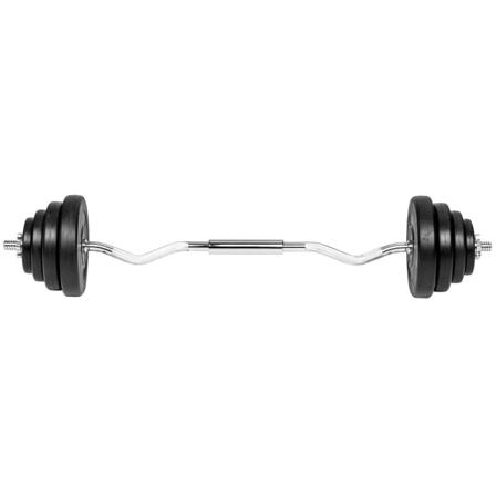 Tectake Curlstång Med Vikter Krom