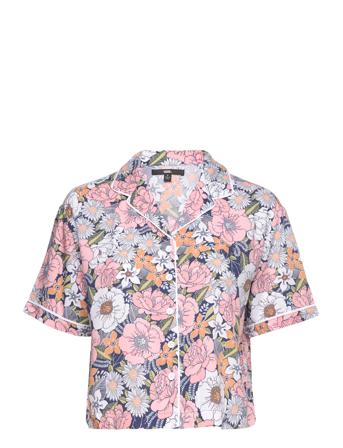 Retro Floral Woven Kortärmad Skjorta Multi/mönstrad VANS