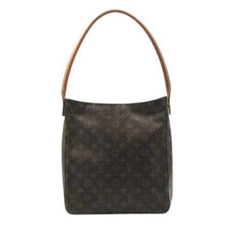 Louis Vuitton Vintage, Brown Canvas Louis Vuitton Looping Bruin, Dames, Maat:ONE Size