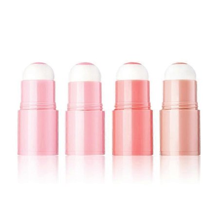 1 stk. Blush Stick for jenter, lav metning kinnsminke, koreansk stil svampapplikator, perfekt gaveidé [YJD]