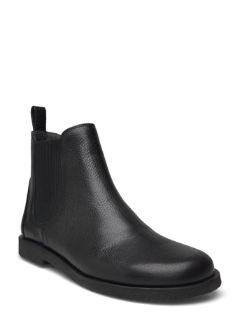 Booties - Flat - With Elastic Black ANGULUS