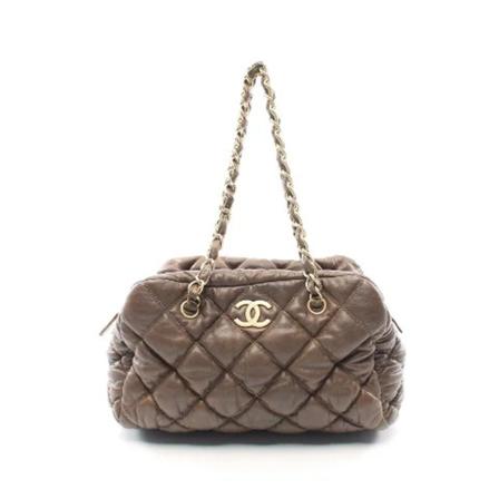 Chanel Vintage Pre-owned Shoulder Väska brun, Dam Vintage Väskor, Dam, Storlek: ONE SIZE
