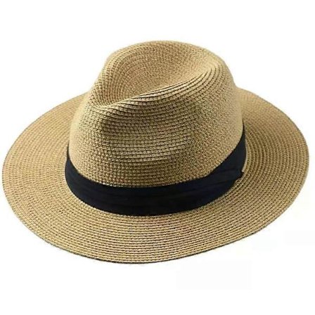 Sommar Stor Storlek 64cm Klassiska Solhattar för Män Kvinnor Panamahattar Par Bredbrättad Strand Stråhatt Stort Huvud Plus Storlek Fedora Hatt