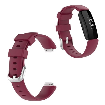 Fitbit Inspire 2 simple watch band - Wine Red / Size: S