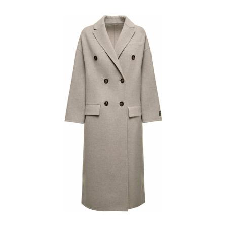 Brunello Cucinelli, Coat Beżowy, Kobieta, Rozmiar: S