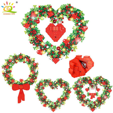 808 City Love Rose Garland Building Blocks Blommor