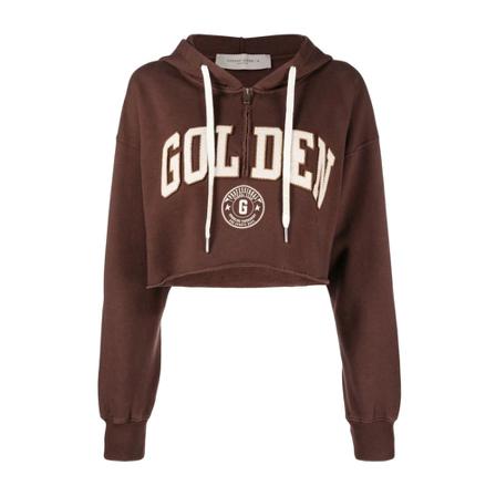 Golden Goose, Zip-throughs Bruin, Dames, Maat:S
