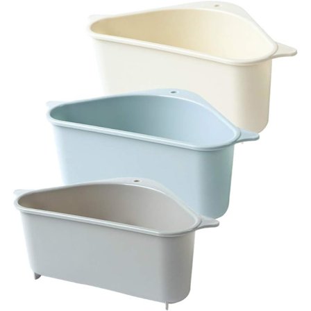 3-pack diskbänkssilställ Triangulärt förvaringsställ, hopfällbart handfat Grönsaks-/fruktkök