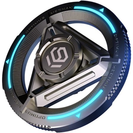 Snabb och tyst färgglad lysande, cool fidget spinner, mot ångest och stressreducering (blå)