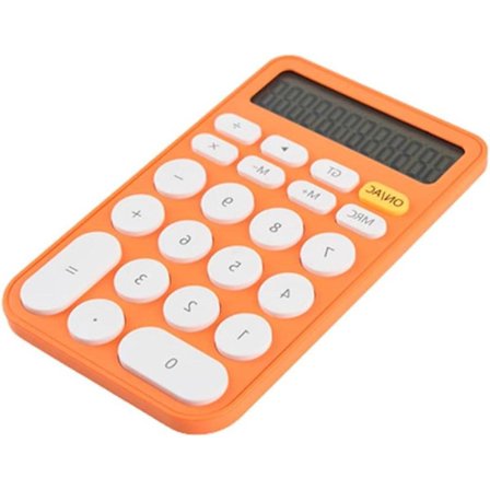 Lommeregner, oransje, kontor, elektronisk, bærbar, mini, utendørs