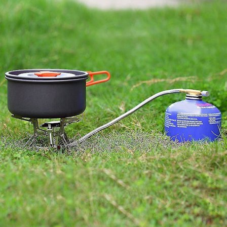 Dpower Bærbar Foldbar Campingkomfur Piezo Tænding 4.8oz