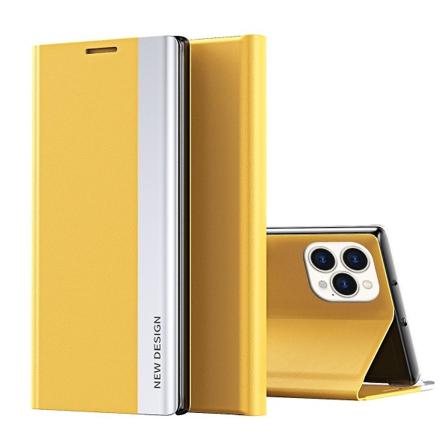 Elektropläterat case på sidan för iPhone 15 Pro Yellow none